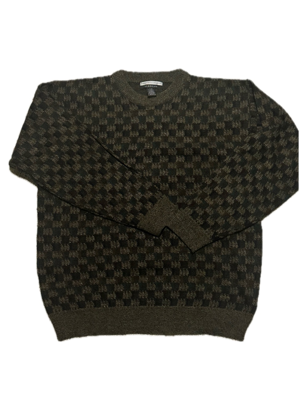 '90s Vintage Geoffrey Beene Patterned Sweater